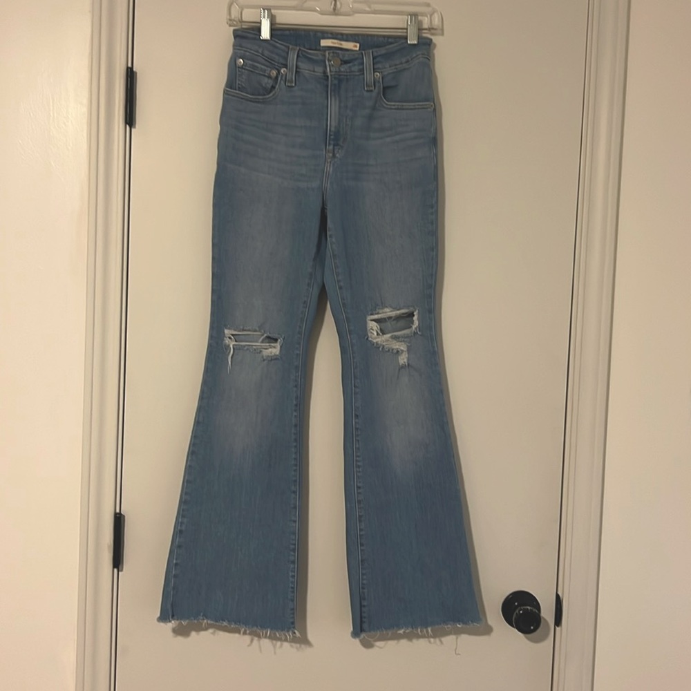 Levi’s 726 Flare Women’s High Rise Jean Distressed